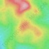 Mapa topográfico Montagne des Cinq Milles, altitud, relieve