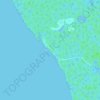 Mapa topográfico Playa Florida, altitud, relieve