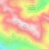 Mapa topográfico Wonder Mountain, altitud, relieve