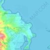 Mapa topográfico Majicavo-Lamir, altitud, relieve