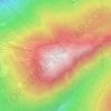 Mapa topográfico Patscherkofel, altitud, relieve