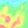Mapa topográfico Garvetagh, altitud, relieve