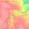 Mapa topográfico Kerhuel, altitud, relieve