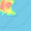 Mapa topográfico Ponta de Leste, altitud, relieve