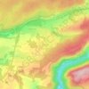 Mapa topográfico Les Étangs, altitud, relieve