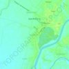 Mapa topográfico Santo Cristo, altitud, relieve
