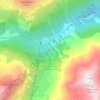 Mapa topográfico Grawa Wasserfall, altitud, relieve