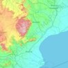 Mapa topográfico Tentulia, altitud, relieve
