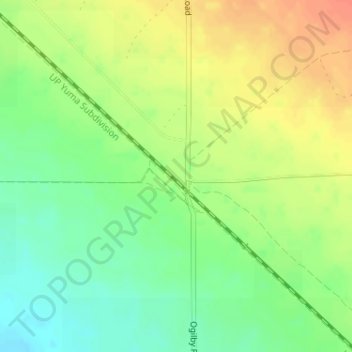 Mapa topográfico Ogilby, altitud, relieve