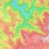 Mapa topográfico Glashütte, altitud, relieve