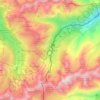 Mapa topográfico Pas de la Casa, altitud, relieve