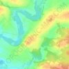 Mapa topográfico Les Sept Chênes, altitud, relieve