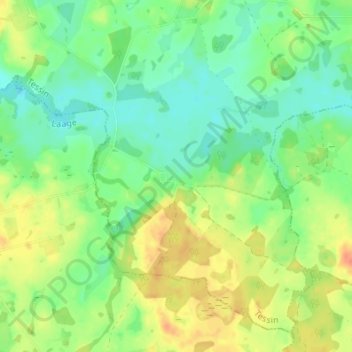 Mapa topográfico Wesselstorf, altitud, relieve