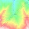 Mapa topográfico Recinto Santa Lucía, altitud, relieve