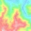 Mapa topográfico Cerro Avispa, altitud, relieve