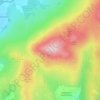 Mapa topográfico Caw, altitud, relieve