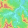 Mapa topográfico Cruce de los Baños, altitud, relieve