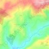 Mapa topográfico Silvã de Baixo, altitud, relieve