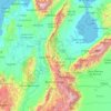 Mapa topográfico Norte de Santander, altitud, relieve
