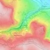 Mapa topográfico Clydach, altitud, relieve