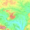 Mapa topográfico Schumen, altitud, relieve