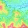 Mapa topográfico Fontgarnoud, altitud, relieve