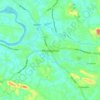 Mapa topográfico Perumbavoor, altitud, relieve