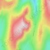 Mapa topográfico Red Screes, altitud, relieve