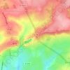 Mapa topográfico Le Mont à la Quesne, altitud, relieve