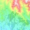 Mapa topográfico Jeori, altitud, relieve