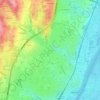 Mapa topográfico Flacé, altitud, relieve