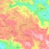 Mapa topográfico Aibonito, altitud, relieve