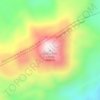 Mapa topográfico Cerro Dos Conos, altitud, relieve