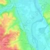 Mapa topográfico Le Gruzeau, altitud, relieve