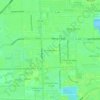 Mapa topográfico Miami Gardens, altitud, relieve