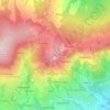 Mapa topográfico Butorowy Wierch, altitud, relieve