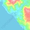 Mapa topográfico Culipapa, altitud, relieve