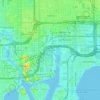 Mapa topográfico Estuary, altitud, relieve