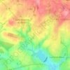 Mapa topográfico La Sourdière, altitud, relieve