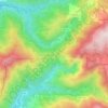 Mapa topográfico Fojo, altitud, relieve