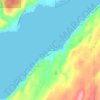 Mapa topográfico Sunset Beach, altitud, relieve