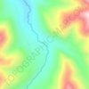 Mapa topográfico El Polvo, altitud, relieve