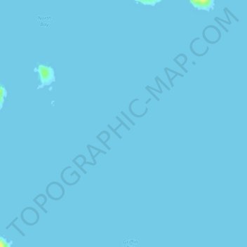 Mapa topográfico Griffin Bay, altitud, relieve