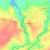 Mapa topográfico Dourduff, altitud, relieve