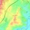 Mapa topográfico Vale de Anta, altitud, relieve