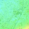 Mapa topográfico Dinklage, altitud, relieve