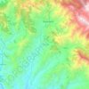 Mapa topográfico Thanamandi, altitud, relieve