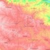 Mapa topográfico Latur District, altitud, relieve