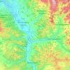 Mapa topográfico Breitungen/Werra, altitud, relieve