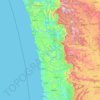 Mapa topográfico Ratnagiri, altitud, relieve